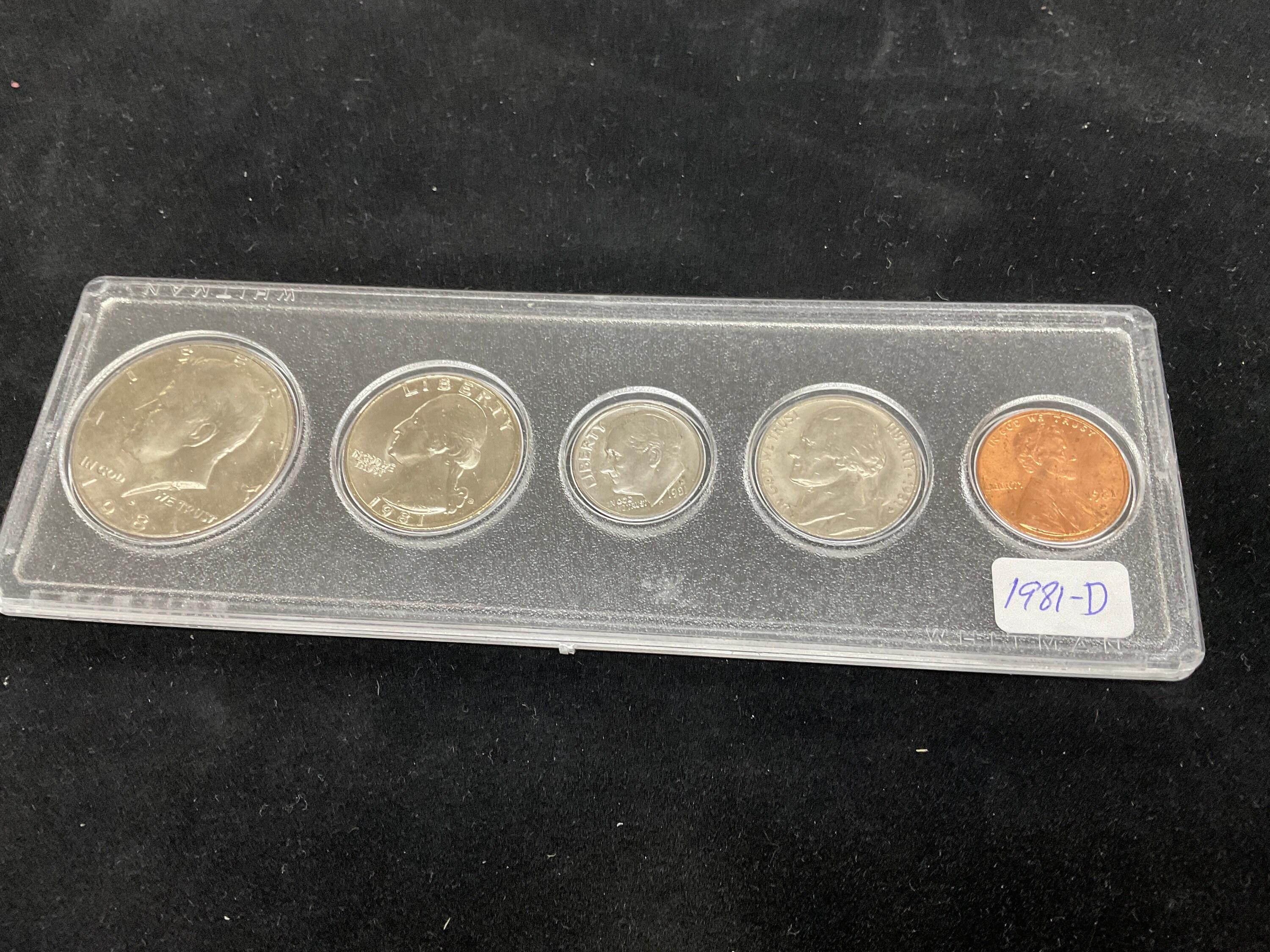1981-D Birth Year Coin Set. Includes Half Dollar, Quarter, Dime