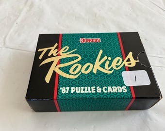 1987 Donruss Factory-Sealed Flip-Top Box of 56 Baseball Cards - “The Rookies” - Also Incl 15 Piece Roberto Clemente Puzzle - Box No 1