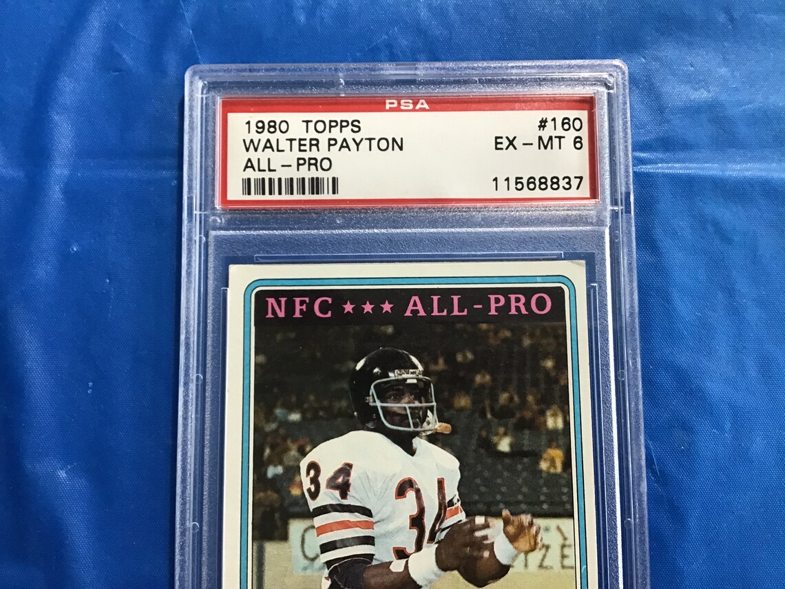 1980 Topps Walter Payton NFC All Pro Football Card No Etsy