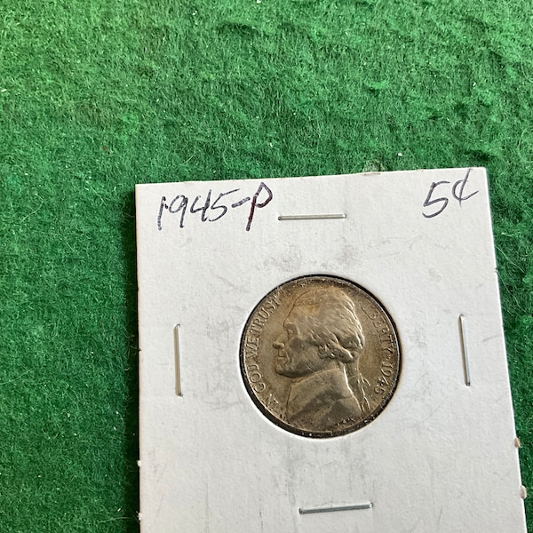 1945-P - Nickel - Coin No 15469 - In a Protective 2x2