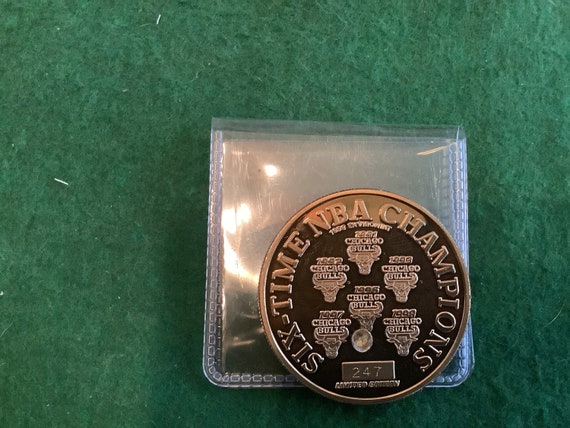 1997年シカゴブルズ記念コインセット Chicago Bulls 3 Coin Set Jordan Pippen Champions 1997 NBA