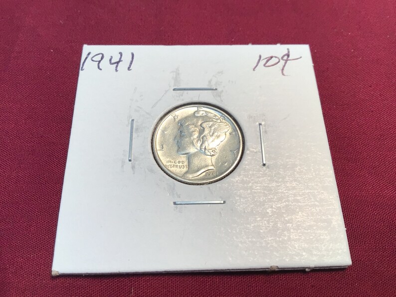 1941 Mercury Dime Coin no 7282