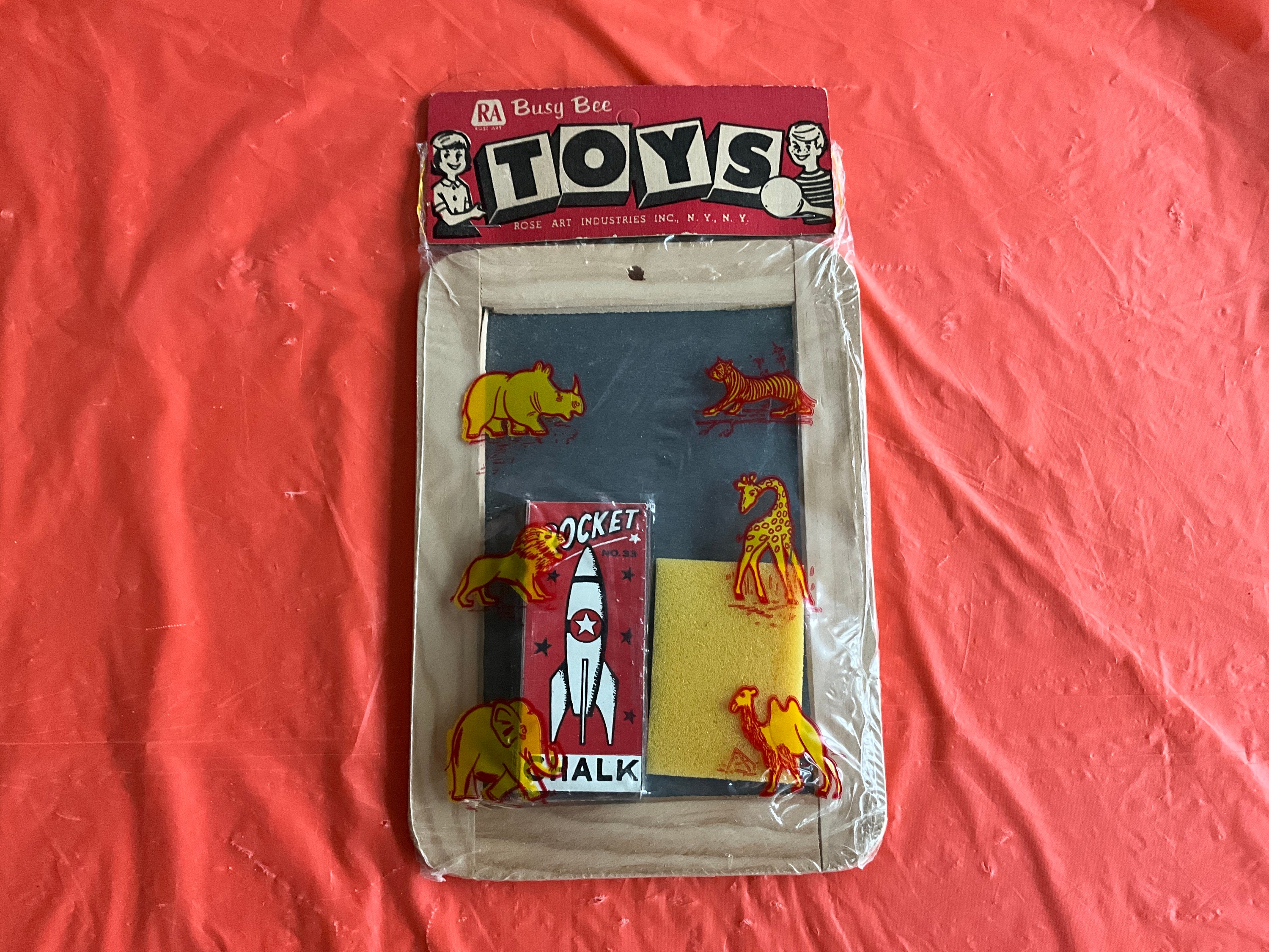 Vintage - From Rose Art Industries - RA Busy Bee Toys - New in  Cello-wrapped Package - 8L X 5.75W Chalk Board - Chalk - Eraser - Etsy