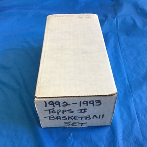 1992-1993 - Topps II - Set of Original Basketball Cards - No Reproductions
