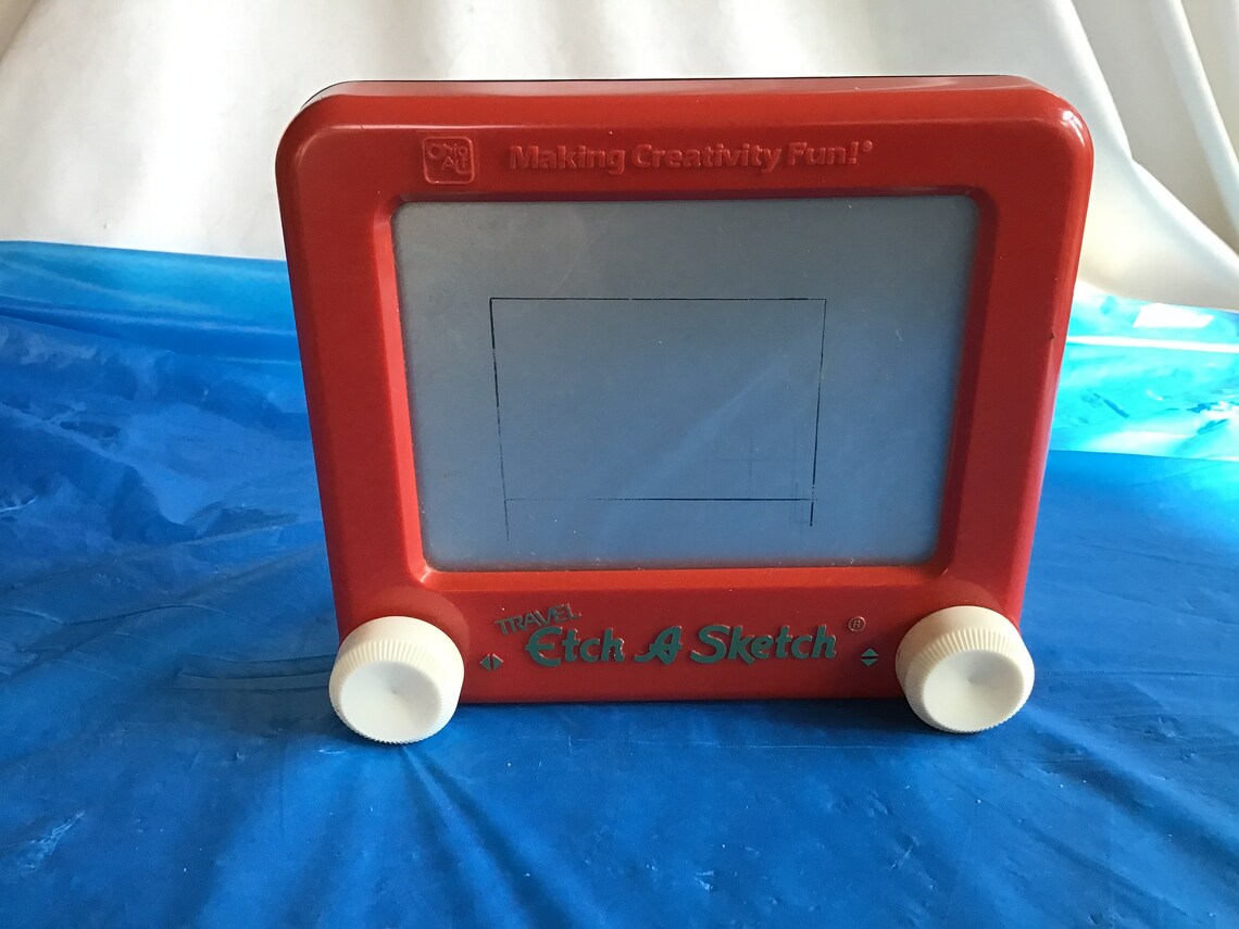 Vintage Ohio Art Travel Etch A Sketch 5.25T x 6W | Etsy