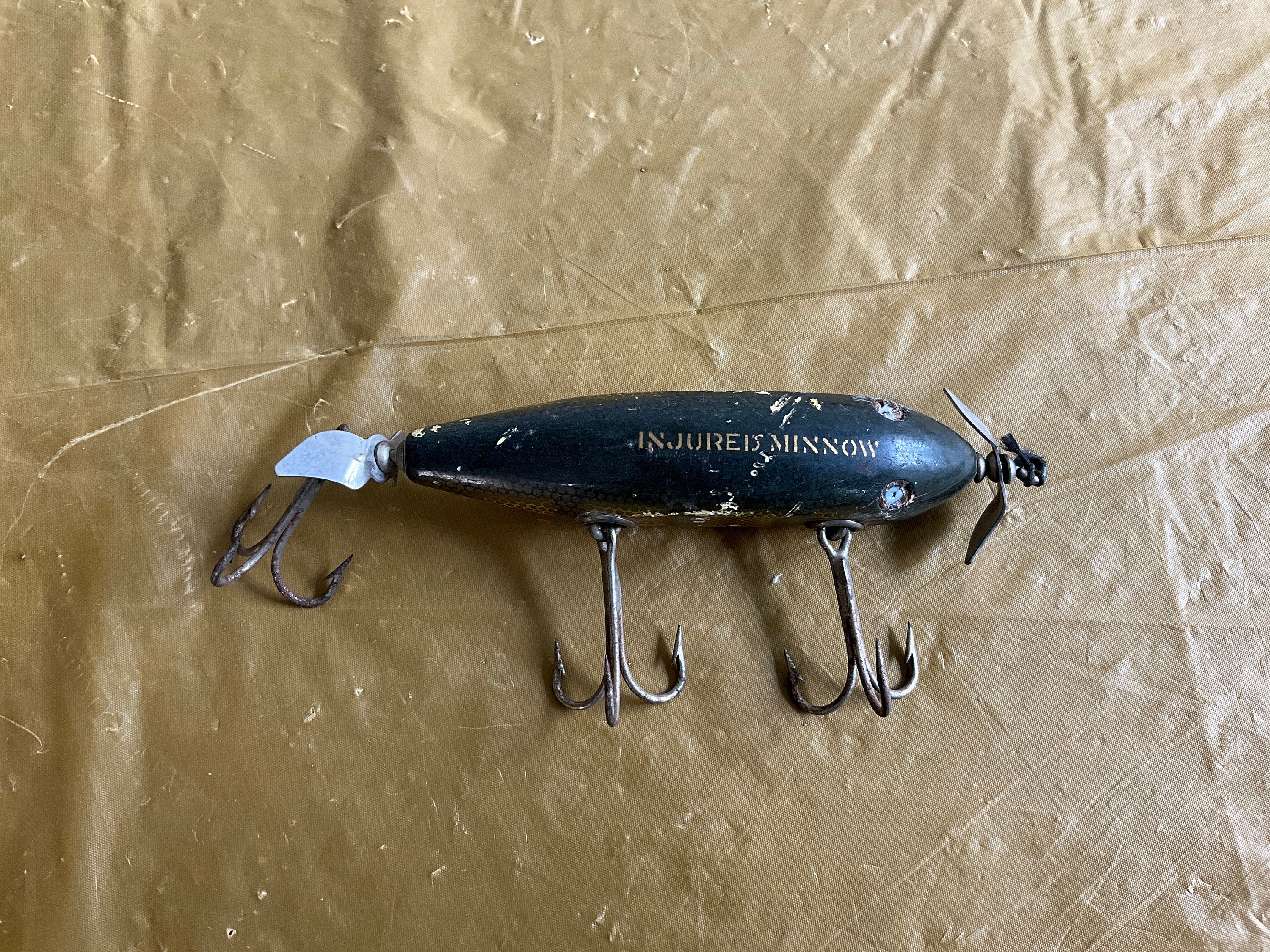 Creek Chub Injured Minnow Fishing Lure  Old Antique & Vintage Wood Fishing  Lures Reels Tackle & More