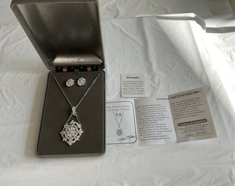 From the Nolan Miller Glamour Collection - Very Victorian Pendant and Earring Wardrobe - FACTS - COA - Warranty - Bag 1692