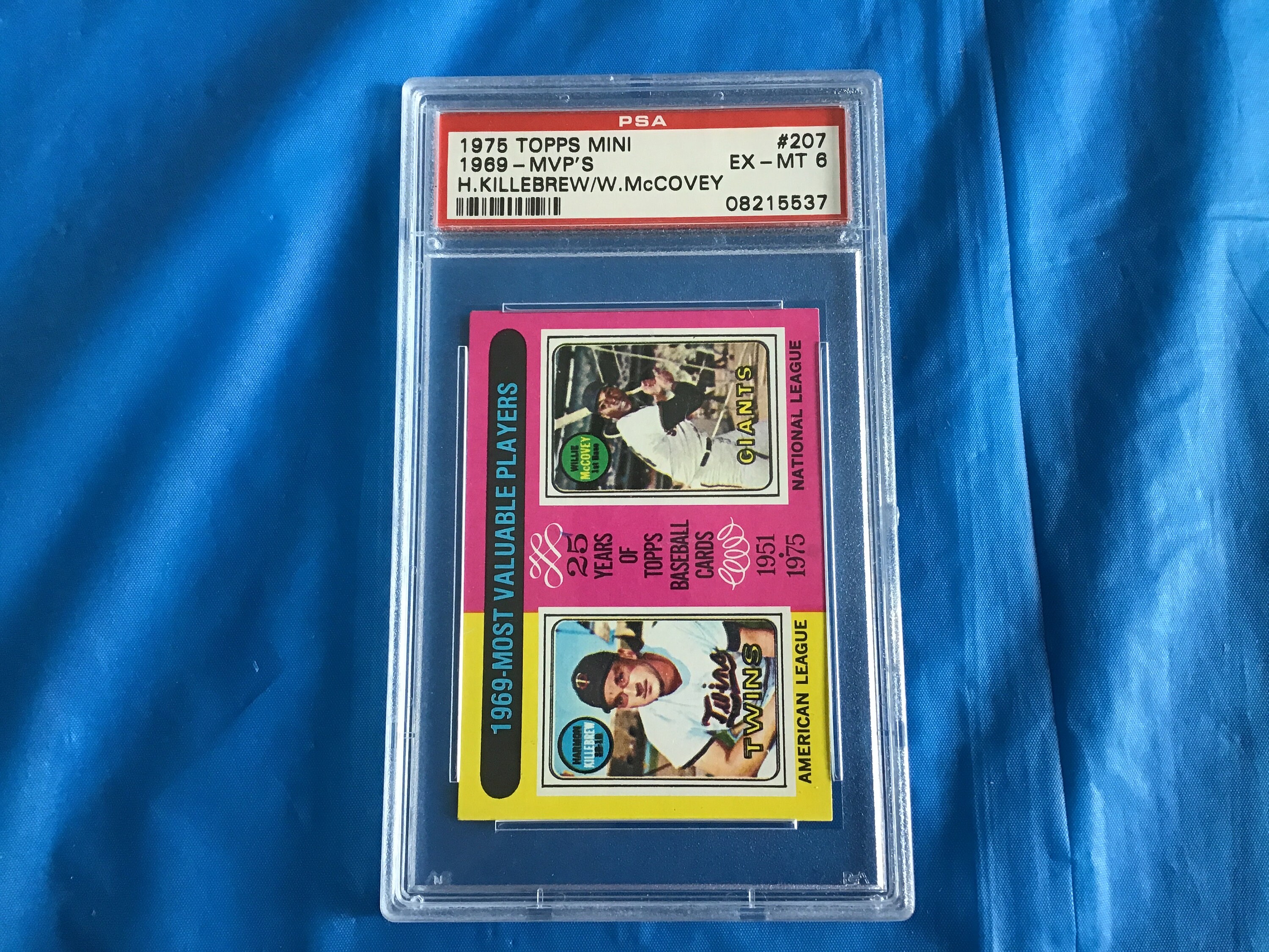 1975 Topps Mini Baseball Card No 207 25 Years of Topps - Etsy