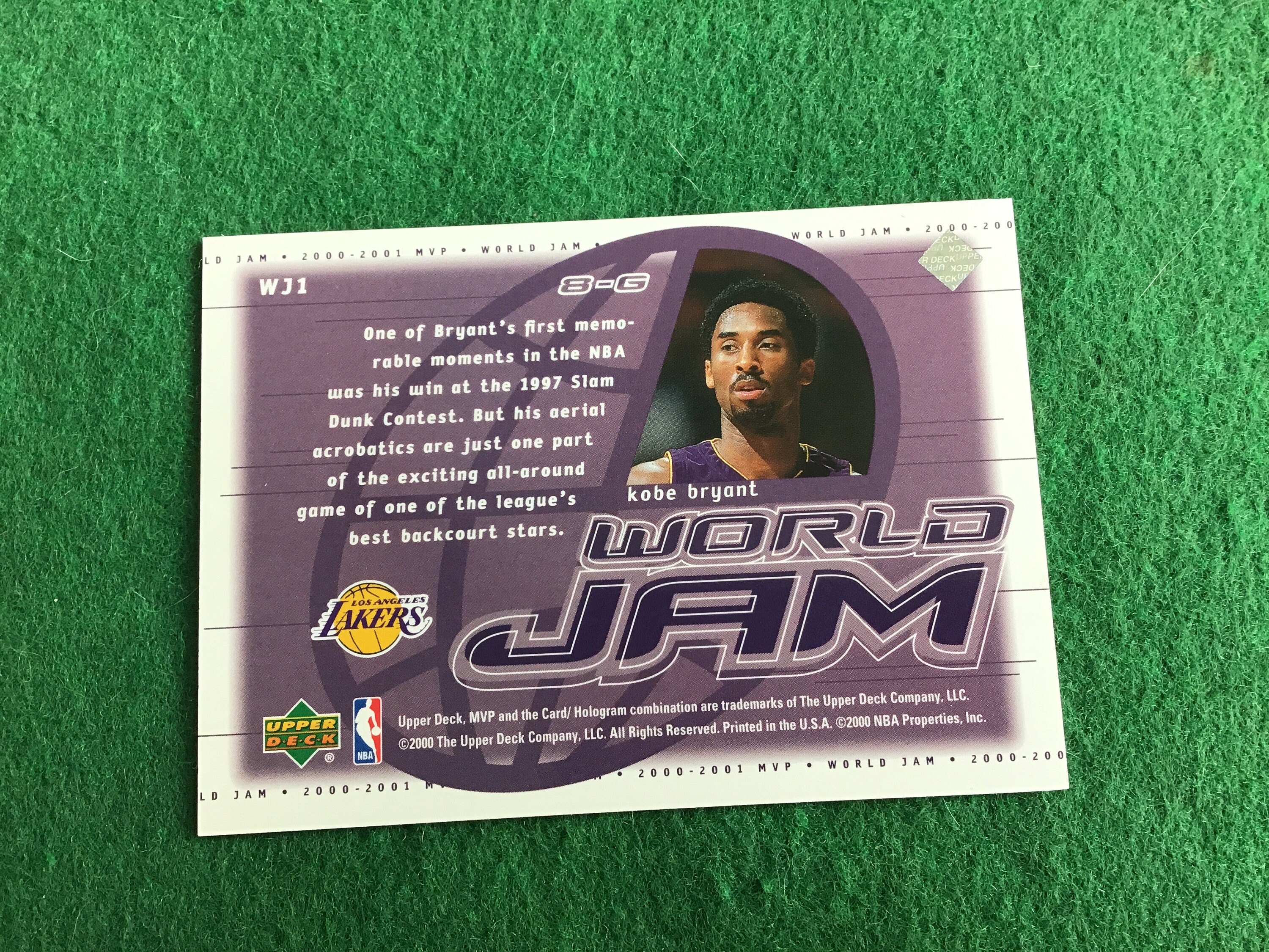 2000 Upper Deck MVP World Jam Kobe Bryant los Angeles - Etsy