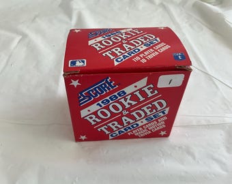 1988 SCORE - Unopened Box - Rookie & Traded Baseball Card Set - includes 110 Player Cards - See Box Back Panel For Player Listing - No 1