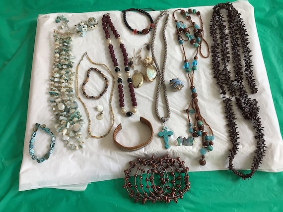 Vintage costume jewellery necklaces sale