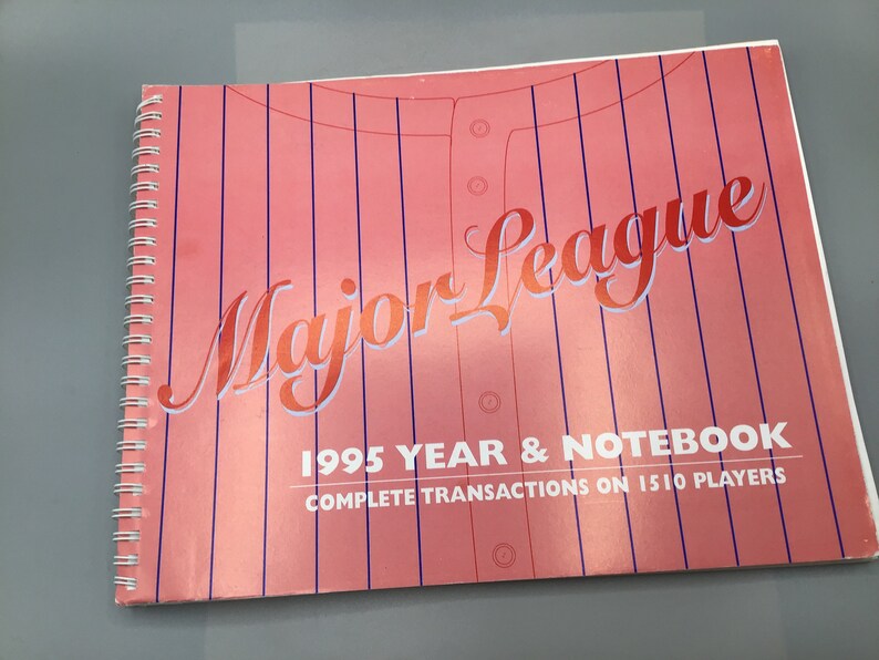 Complete Transactions on 1510 Players 1995 Major League Year /& Notebook