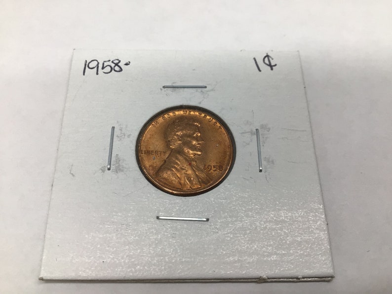 1958 Lincoln Cent coin no 6030