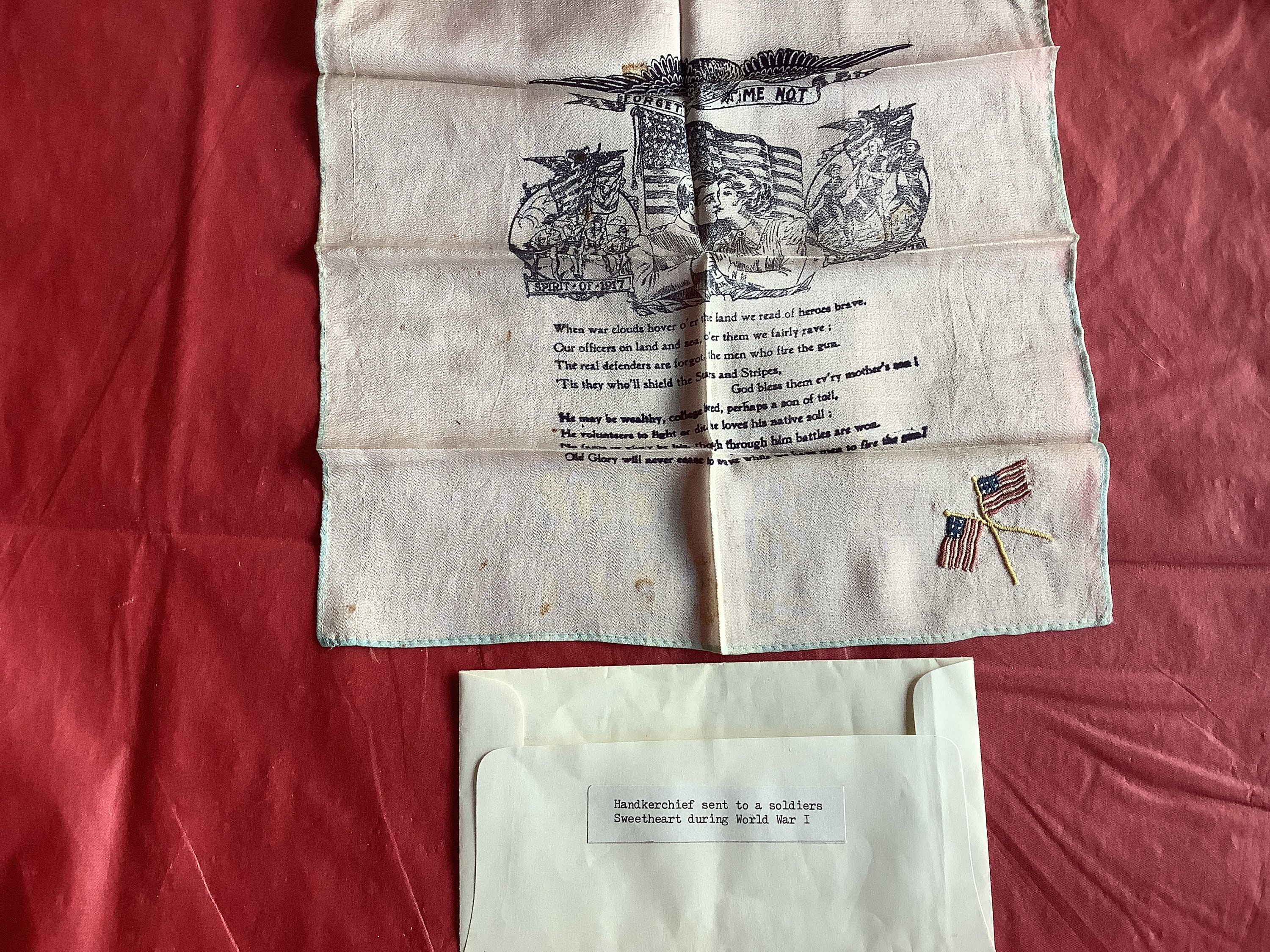 Forget Me Not Handkerchief Sent to a Soldiers Sweetheart - Etsy New Zealand