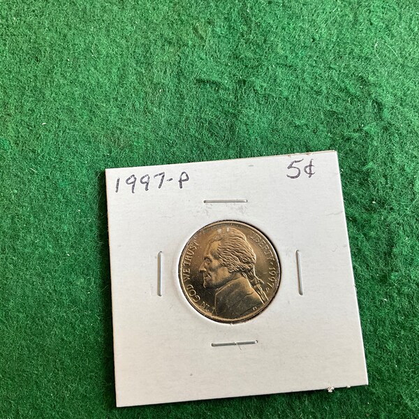 1997-P - Nickel - Coin No 15380 - In a Protective 2x2