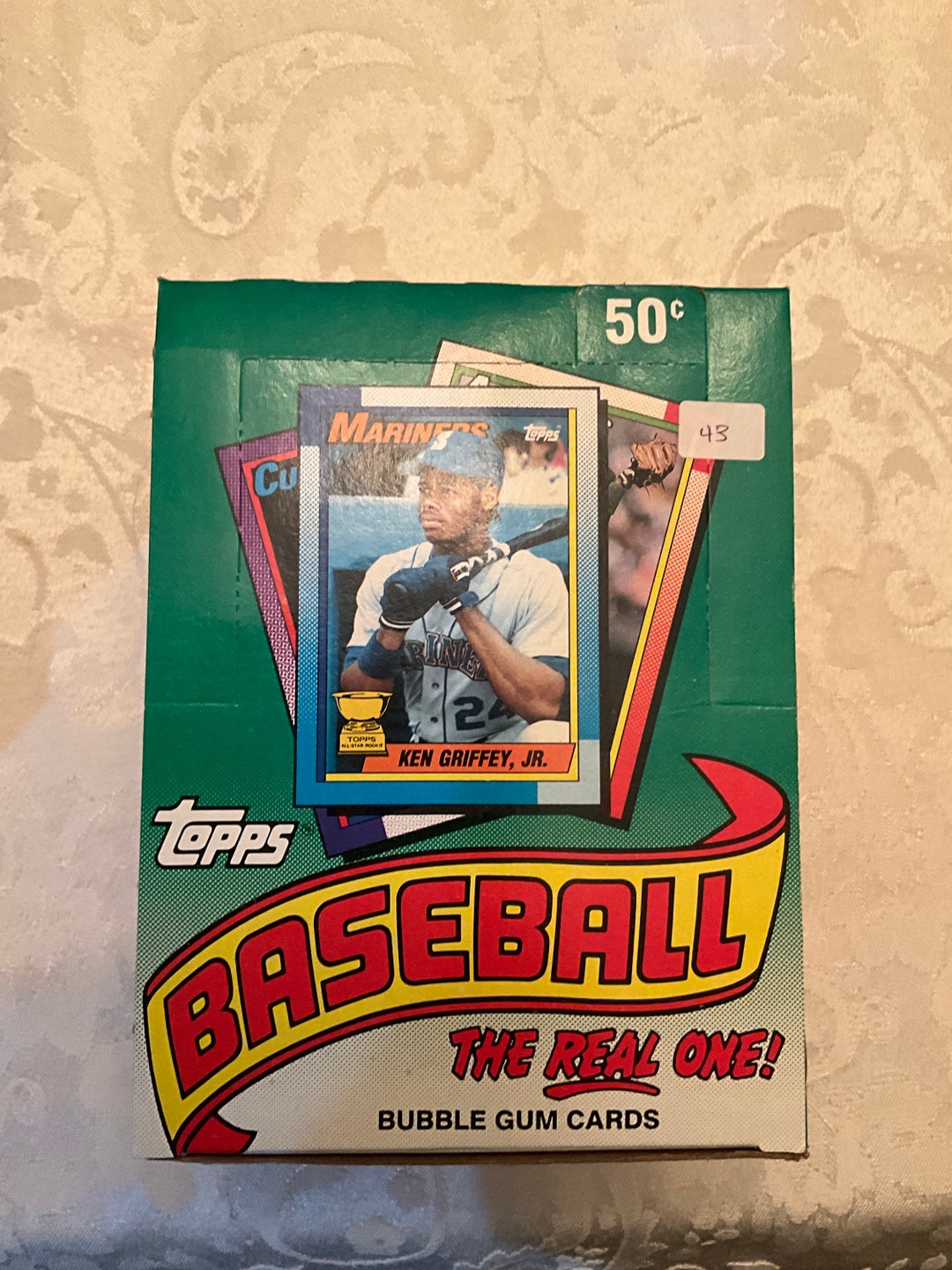 1990 Topps Unopened Box From a Sealed Case Box Contains 36 Packs of Bubble Gum/baseball Trading