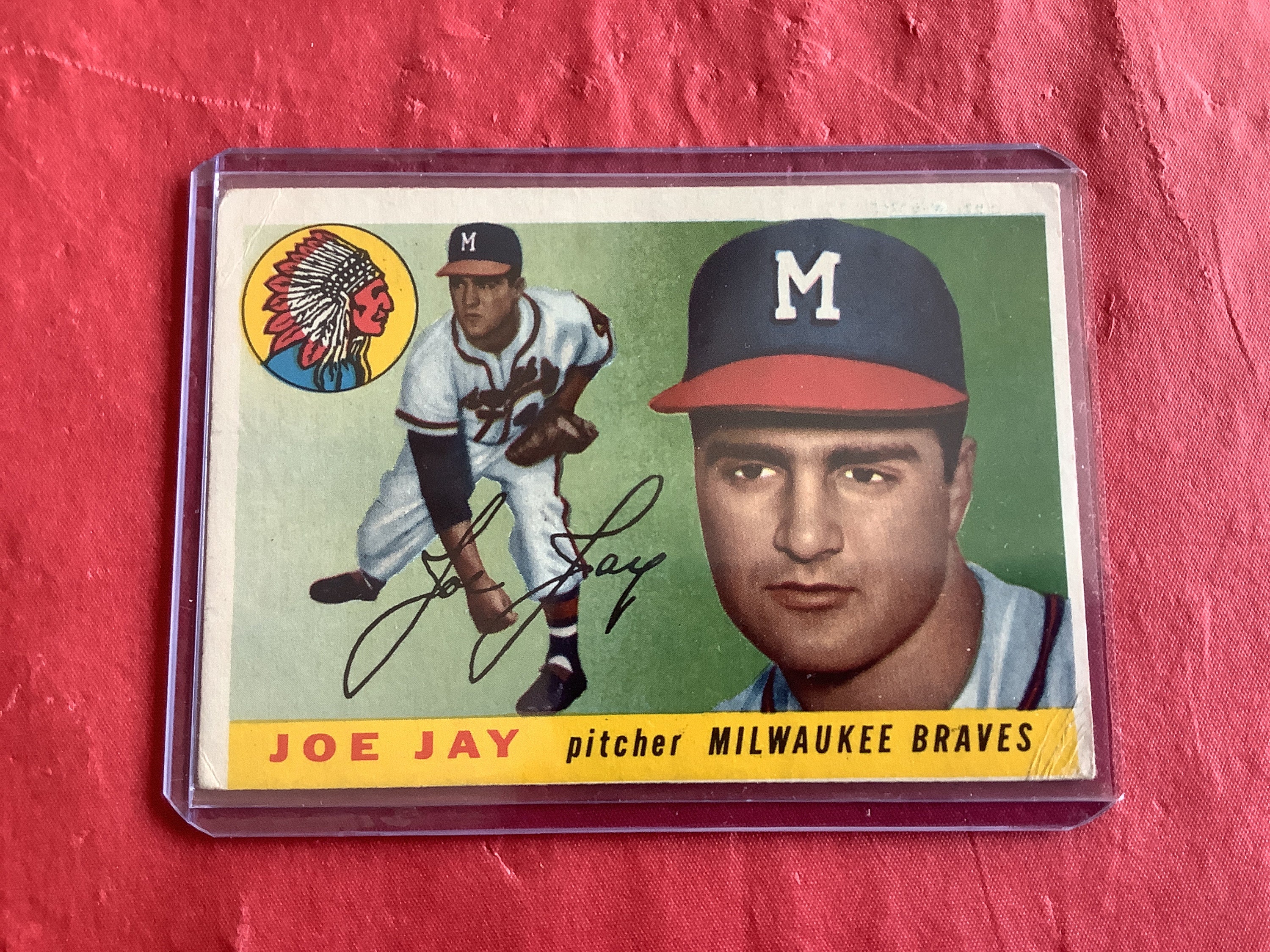 Original Topps 1955 Baseball Card No 134 - Joseph Richard (joe