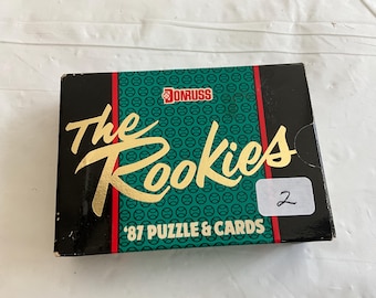 1987 Donruss Factory-Sealed Flip-Top Box of 56 Baseball Cards - “The Rookies” - Also Incl 15 Piece Roberto Clemente Puzzle - Box No 2