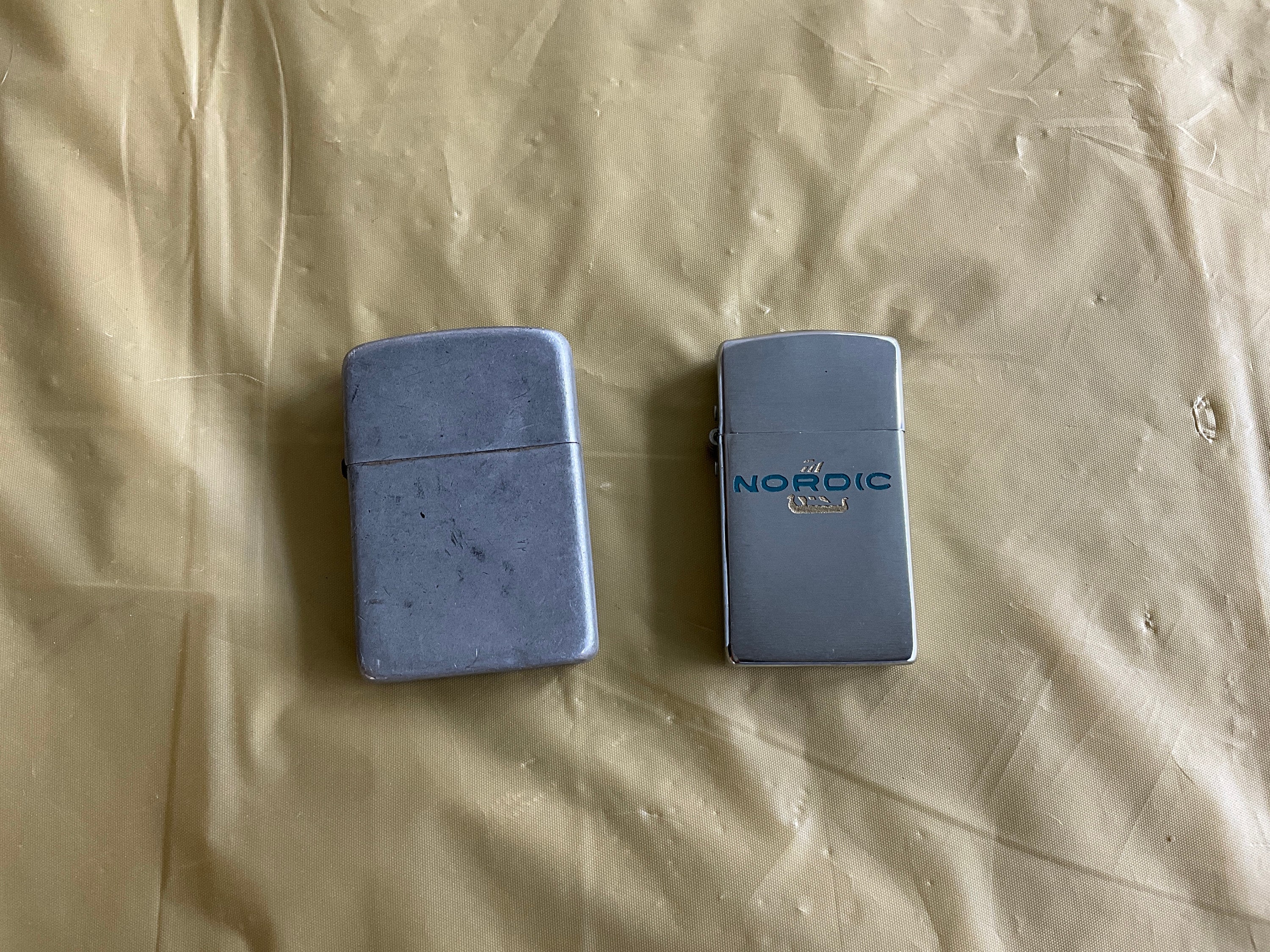 Pair - Park Lighters - Made in USA - One Lighter is Well-used
