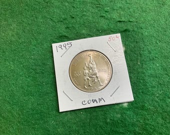 1995 - Olympics-Basketball Half Dollar Coin - No 18751 - In a Protective 2x2