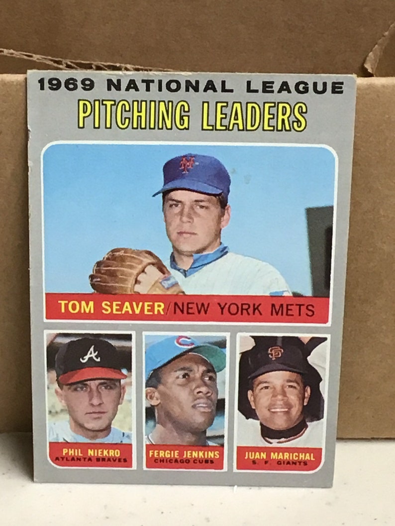 1970 Topps Pitching Leaders 1969 National League Baseball Card #69.