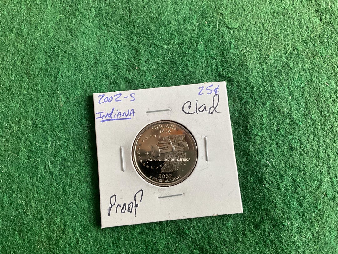 Indiana Coin 2002-S Clad Proof - State Quarter - Indiana - Coin No 17261 - in a ...