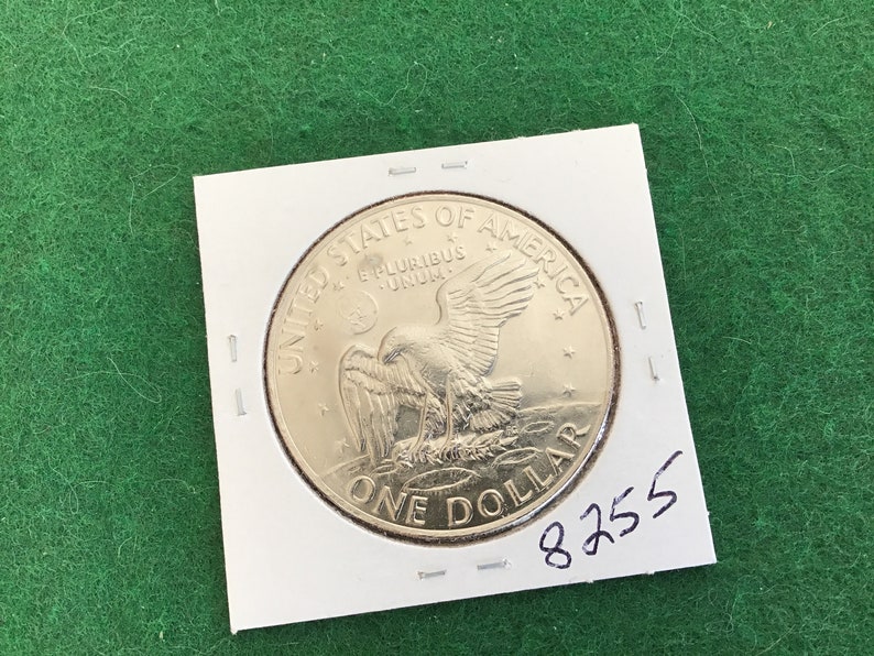1973-D Eisenhower One Dollar Coin No 8255 In a Protective 2x2