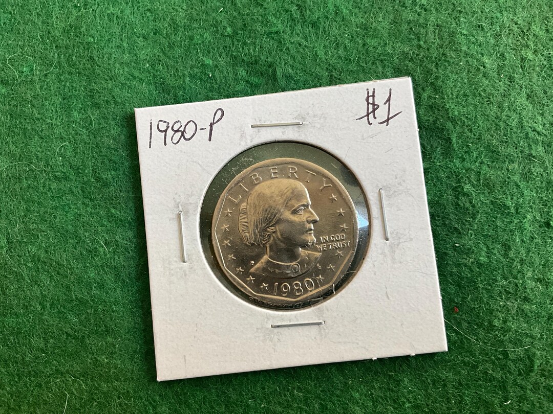 1980 P Susan B Anthony One Dollar Coin No 16126 In A Protective 1980-p-susan-b-anthony-one-dollar-coin-no-16126-in-a-protective