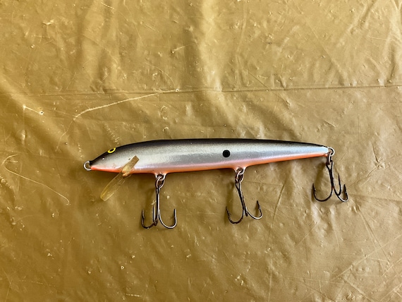 Vintage Lure, Finland RAPALA Floating, Silver Black, 5 Inch