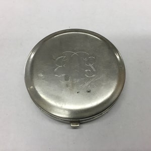 Vintage Sterling Silver Compact - Etsy