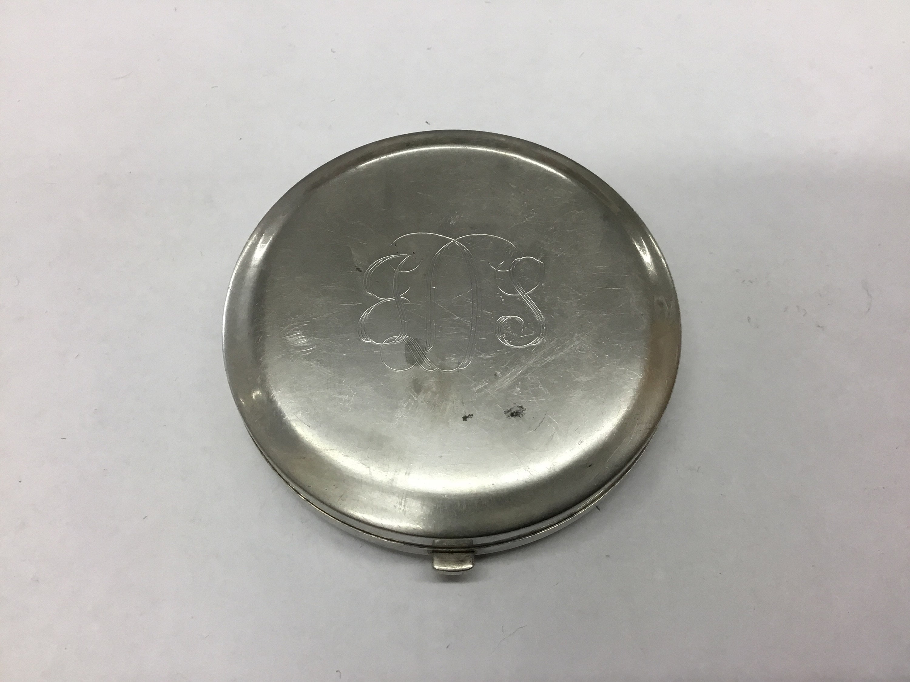 Vintage Sterling Silver Compact - Etsy