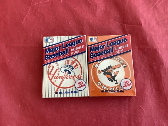 Pair - Cello-wrapped MLB Card Collector Boxes Each Filled W/30