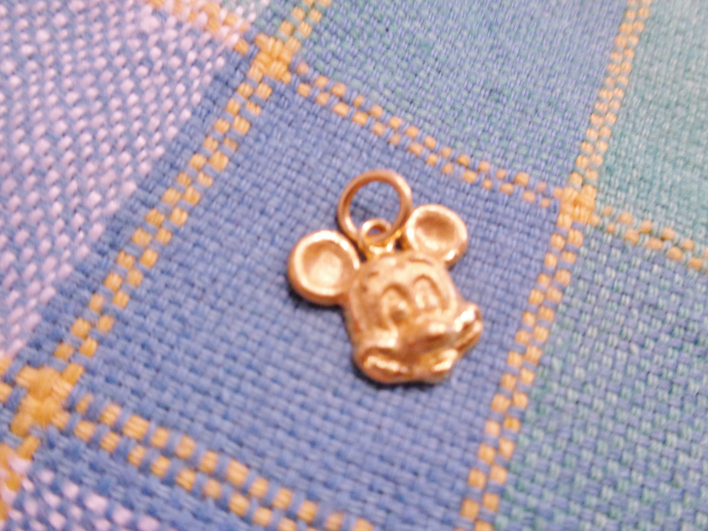 Vintage Disney Mickey Mouse Pure 9999 Gold Small But Solid Etsy