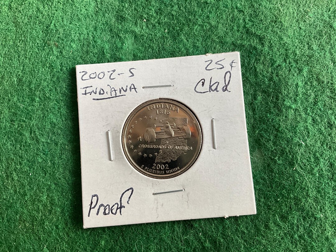 Indiana Coin 2002-S Clad Proof - State Quarter - Indiana - Coin No 17260 - in a ...