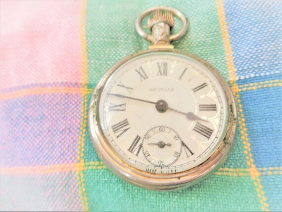 westclox train pocket watch
