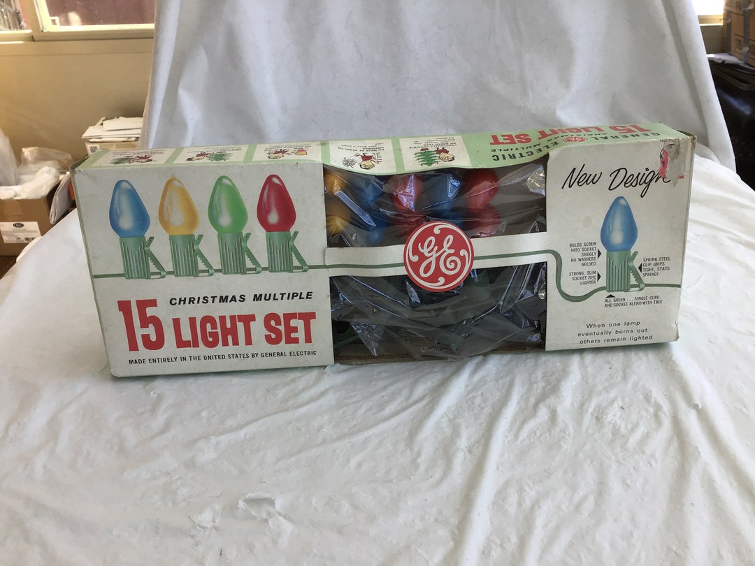 Vintage General Electric Christmas Multiple 15 Light Set - Etsy.de