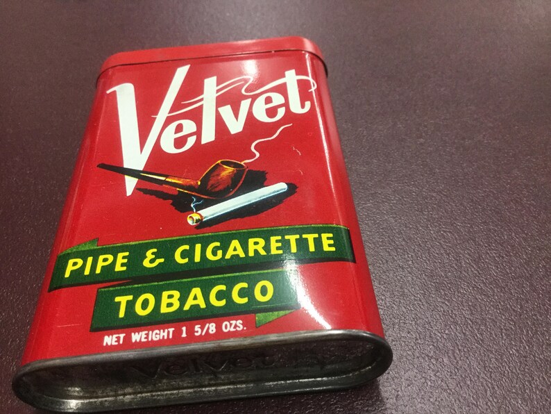 1950 Vintage Pipe&cigarette Tobacco Tin in Great Shap Etsy