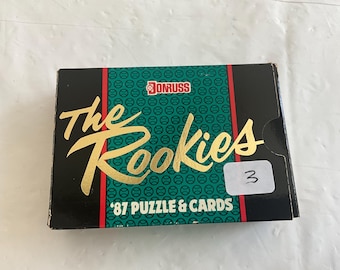 1987 Donruss Factory-Sealed Flip-Top Box of 56 Baseball Cards - “The Rookies” - Also Incl 15 Piece Roberto Clemente Puzzle - Box No 3