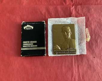 1991 - Topps Stadium Club - Bronze Charter Member Commemorative Nolan Ryan Medallion - NIB