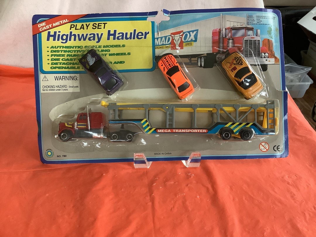 Die Cast Metal Play Set Highway Hauler Authentic Scale Etsy