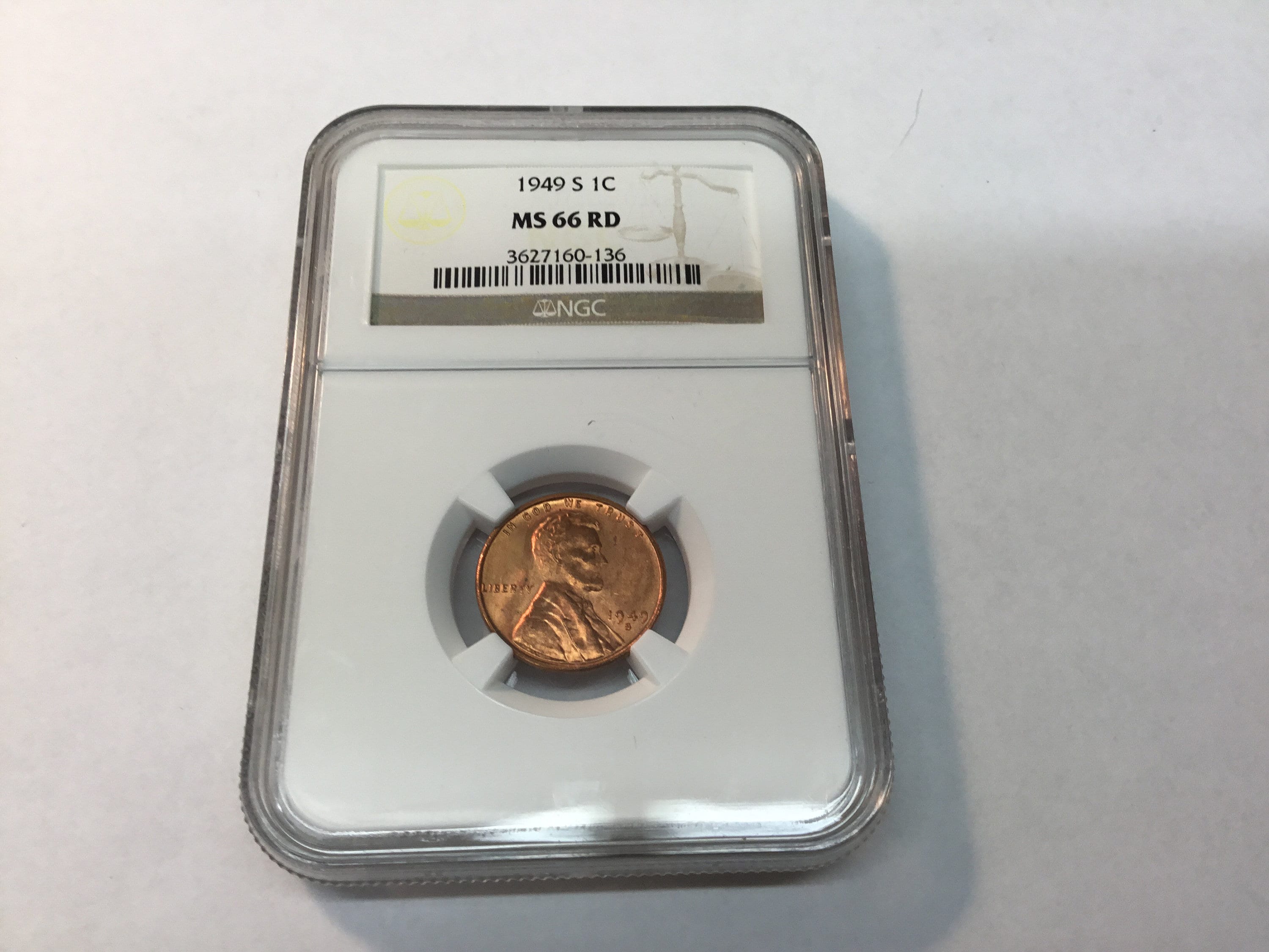 1942-S Lincoln Cent MS66RD NGC 66 Red Mint State