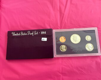 1984 United States Proof Set - Incl a Kennedy Half, Quarter