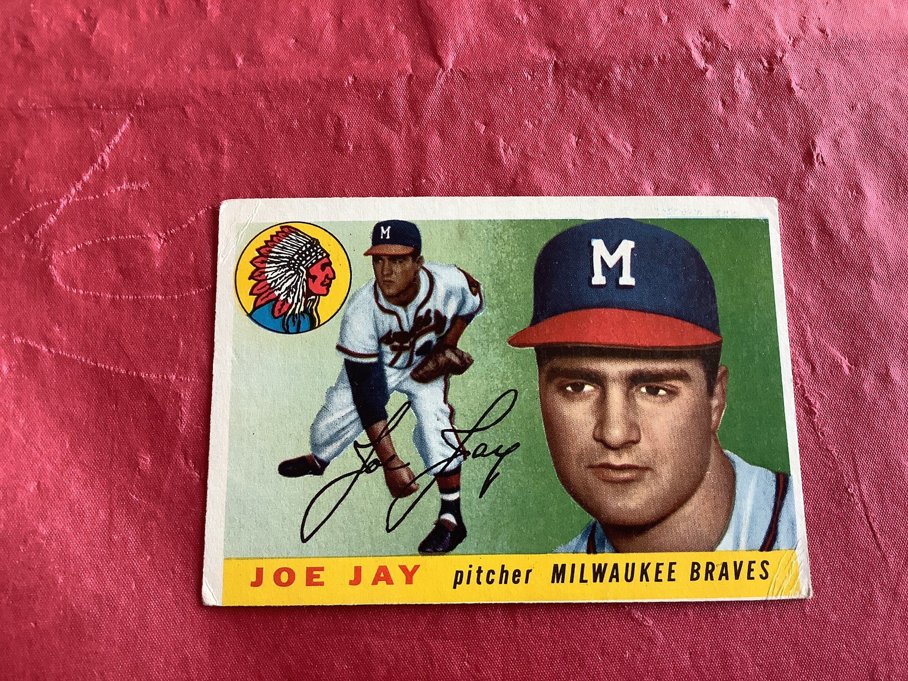 Original Topps 1955 Baseball Card No 134 - Joseph Richard (joe