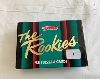 1988 Donruss Factory-Sealed Flip-Top Box of 56 Baseball Cards - “The Rookies” - Also Incl 15 Piece Stan Musial Puzzle - Box No 1