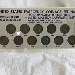 Old US Coin Collection / 7 Rare Coins Includes Silver Coins