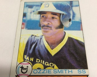 Vintage 1979 Topps Baseball Ozzie Smith Rookie Card, Card No. 116 