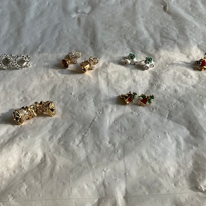 Perfect For the Young in Years and the Young at Heart - Collection of Understated Christmas Earrings - Bag 1344