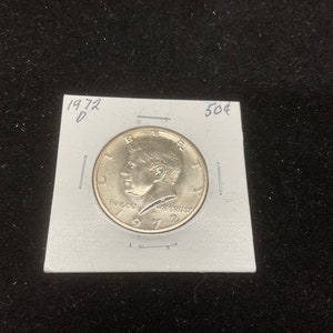 1972-D Kennedy Half Dollar coin no. 11598