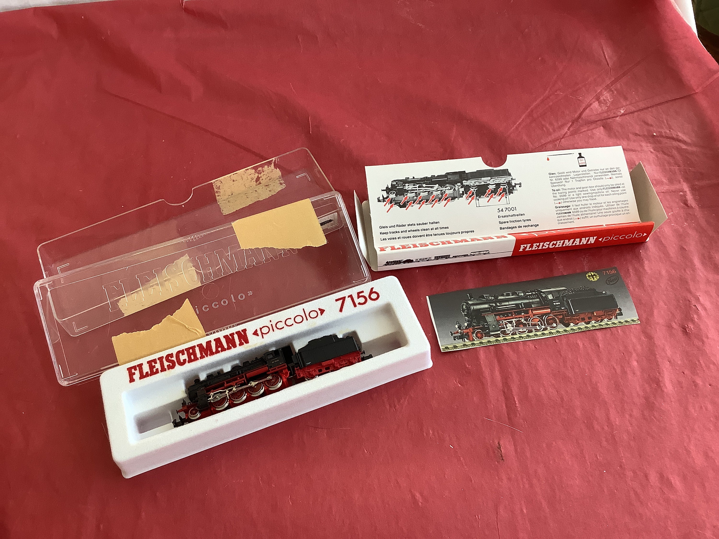 Locomotive Vapeur Fleischmann Piccolo échelle N 1/160 - BR 56 2048 - Réf 7156 Pour Réseau Miniature