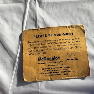 McDonald’s - Please Be Our Guest - Free Coupon - To Introduce the NEW Big  Mac Sandwich